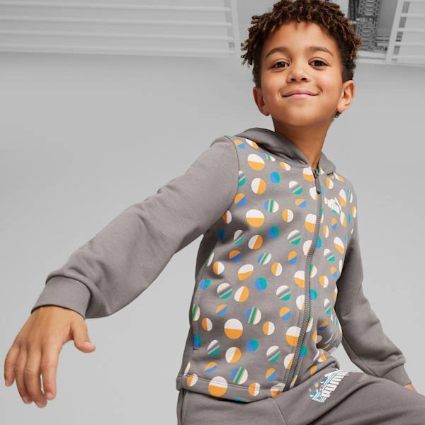 ¡PUMA ESS+ Summer Camp! Sudadera con capucha para niños pequeños: ¡Aventura veraniega lista para usar!